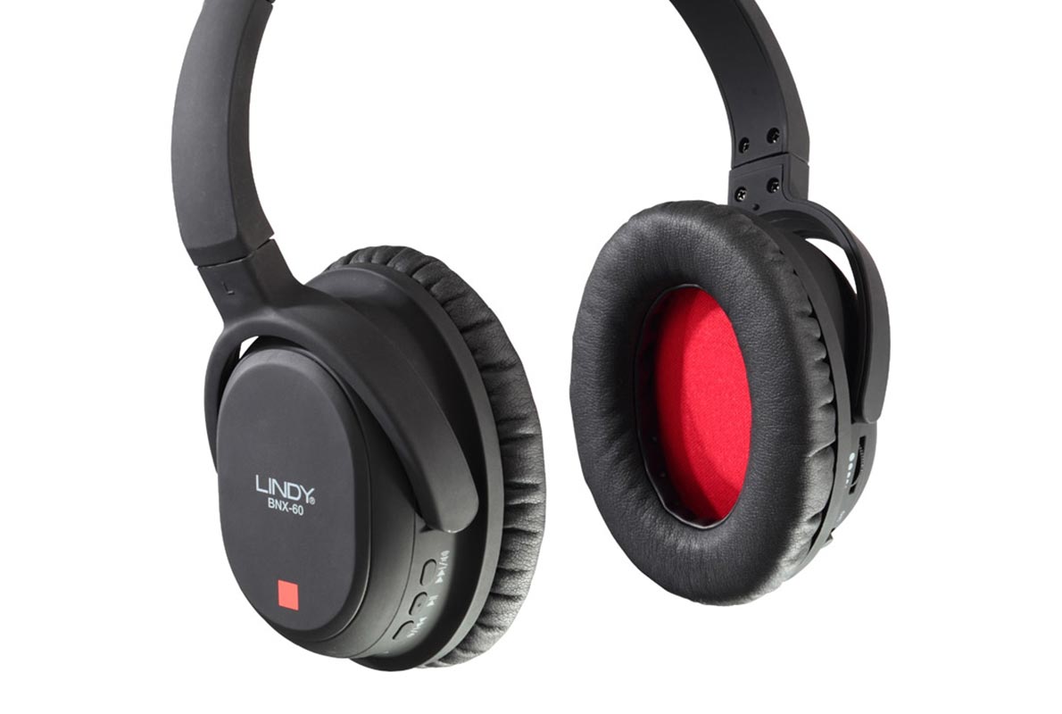 Lindy BNX 60 wireless, active noise-cancellation headphones